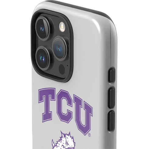 Texas Christian University Horned Frogs Logo Print iPhone 16 Pro Max Impact Case